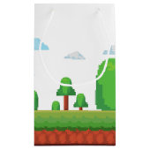 Petit Sac Cadeau Retro Video Game Menu 1ère fête d'anniversaire (Dos)