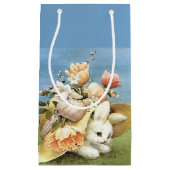 Petit Sac Cadeau Rétro/vintage lapin de Pâques (Devant)