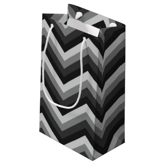 Petit Sac Cadeau Rétro zigzag Chevron de motif (Dos Angle)