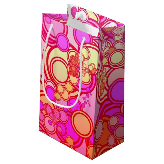 Petit Sac Cadeau Rétros cercles (Dos Angle)