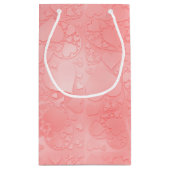 Petit Sac Cadeau Romantic Pink Whimsical Heart Pattern  (Dos)