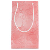 Petit Sac Cadeau Romantic Pink Whimsical Heart Pattern  (Devant)