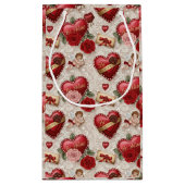 Petit Sac Cadeau Romantic Red Heart Valentine  (Dos)