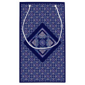 Petit Sac Cadeau Rosace bleue (Dos)