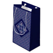 Petit Sac Cadeau Rosace bleue (Dos Angle)
