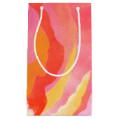 Petit Sac Cadeau Rose de chou III (Devant)