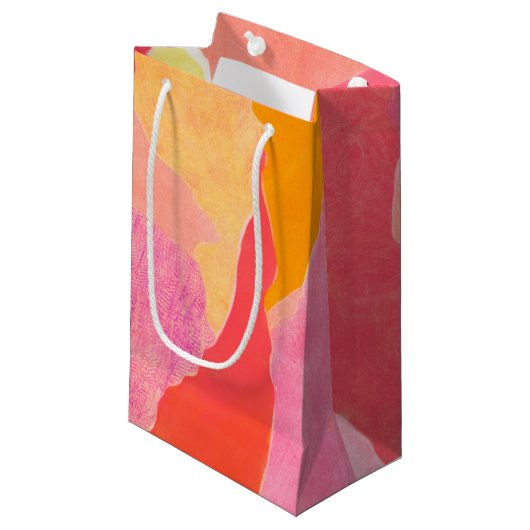 Petit Sac Cadeau Rose de chou IV (Devant Angle)