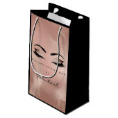 Petit Sac Cadeau Rose de maquillage noir des cils (Dos Angle)
