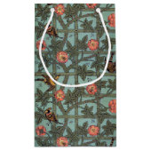 Petit Sac Cadeau Rose d'Escalades & Petit Oiseau, William Morris (Dos)