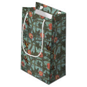 Petit Sac Cadeau Rose d'Escalades & Petit Oiseau, William Morris (Dos Angle)