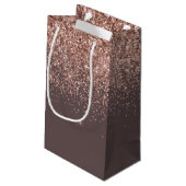 Petit Sac Cadeau Rose en terre cuite or bleu Parties scintillant ro (Dos Angle)