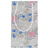 Petit Sac Cadeau Rose et Larkspur, William Morris (Devant)