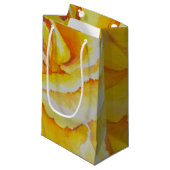 Petit Sac Cadeau Rose jaune (Devant Angle)