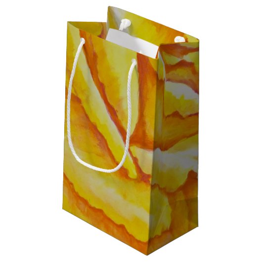 Petit Sac Cadeau Rose jaune (Dos Angle)