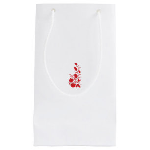 Petit Sac Cadeau Rose Madder, design floral Thunderbird
