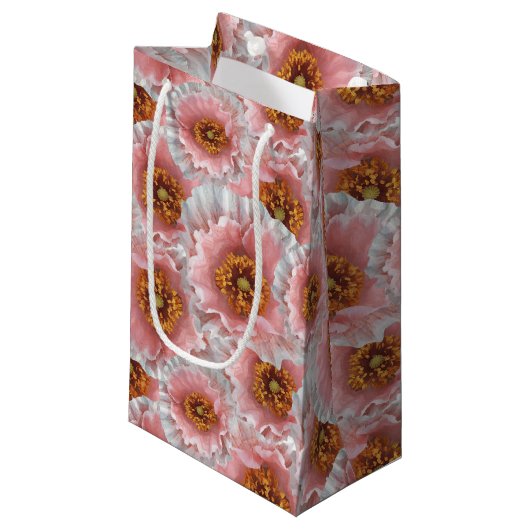 Petit Sac Cadeau rose pop (Devant Angle)