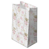 PETIT SAC CADEAU ROSE & TAN NOUNOURS ET ÉTOILES (Dos Angle)