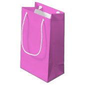 Petit Sac Cadeau Rose uni clair (Dos Angle)