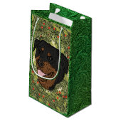 Petit Sac Cadeau Rottweiler Wreath (Dos Angle)