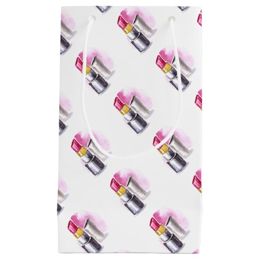 Petit Sac Cadeau Rouge à lèvres rose (Devant)