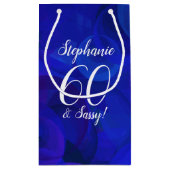 Petit Sac Cadeau Royal Blue 60 et Sassy Birthday Party (Dos)