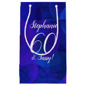 Petit Sac Cadeau Royal Blue 60 et Sassy Birthday Party (Devant)
