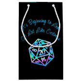 Petit Sac Cadeau RPG Critmas | Holo Retro Tabletop Role Player Dice (Dos)