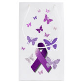 Petit Sac Cadeau Ruban pourpre de conscience (Dos)