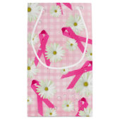 Petit Sac Cadeau Rubans et marguerites roses (Dos)