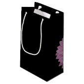 Petit Sac Cadeau Rubans roses et marguerite croire (Dos Angle)