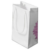Petit Sac Cadeau Rubans roses et marmite sur blanc (Dos Angle)