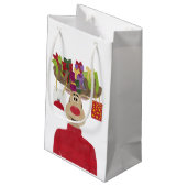 Petit Sac Cadeau Rudolph Cadeaux de Noël Reindeer (Dos Angle)