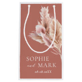 Petit Sac Cadeau Rustic Pampas Grass Wedding Thank You (Devant)