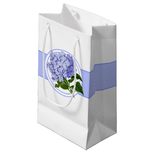 Petit Sac Cadeau Sac-cadeau-Blue Hydrangea (Devant Angle)