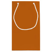 Petit Sac Cadeau Sac-cadeau d'orange brûlé rustique (Dos)