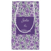 Petit Sac Cadeau Sac-cadeau Fleur Violette (Devant)