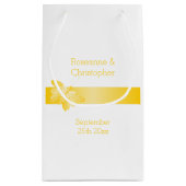 Petit Sac Cadeau Sac-cadeau mariage Petit Papillon jaune (Dos)