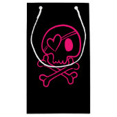 Petit Sac Cadeau Sac-cadeau Pink Heart et Crossbones Petit (Dos)