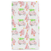 Petit Sac Cadeau Sacoche cadeau de Noël rose (Dos)