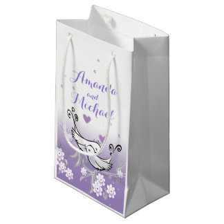 Petit Sac Cadeau Sacoche-cadeau mariage Pastel inséparables