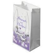 Petit Sac Cadeau Sacoche-cadeau mariage Pastel inséparables (Dos Angle)