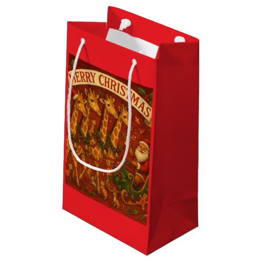 Petit Sac Cadeau Sacs-cadeaux de Noël (Dos Angle)