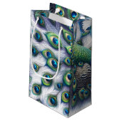 Petit Sac Cadeau Sacs-cadeaux Mariage Peacock (Dos Angle)