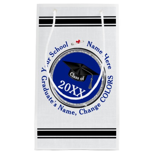 Petit Sac Cadeau Sacs-cadeaux pour diplômes personnalisés, Changer (Devant)