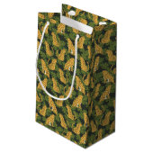 Petit Sac Cadeau Safari tropical sauvage Leopard Jungle Palms (Dos Angle)