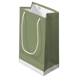 Petit Sac Cadeau Sage Green Neutral Elegant Solid Plain Color