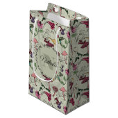 Petit Sac Cadeau Sage Green Spring Garden Colibri Floral (Devant Angle)