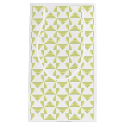 Petit Sac Cadeau Sage Pinwheels (Devant)