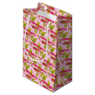 Petit Sac Cadeau saigner les coeurs fleurs imprimer