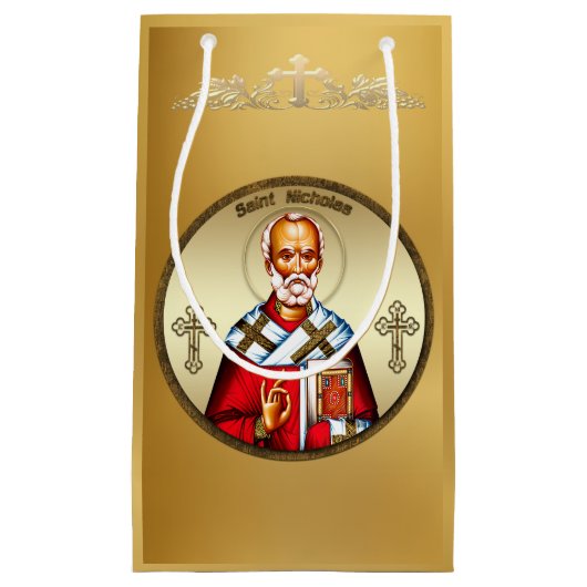 Petit Sac Cadeau Saint Nicolas (Devant)